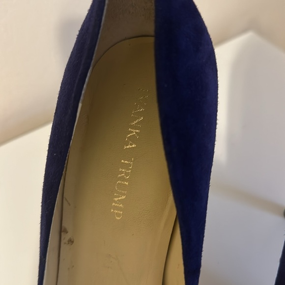 IVANKA TRUMP WOMEN'S BLUE SUEDE POINT TOE STILETTO PUMPS SIZE 11 - Picture 9 of 9
